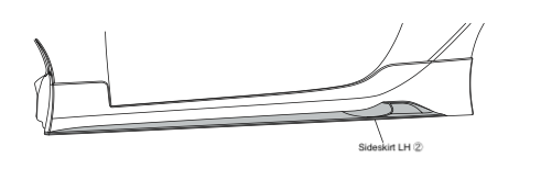 Sideskirt LH ②